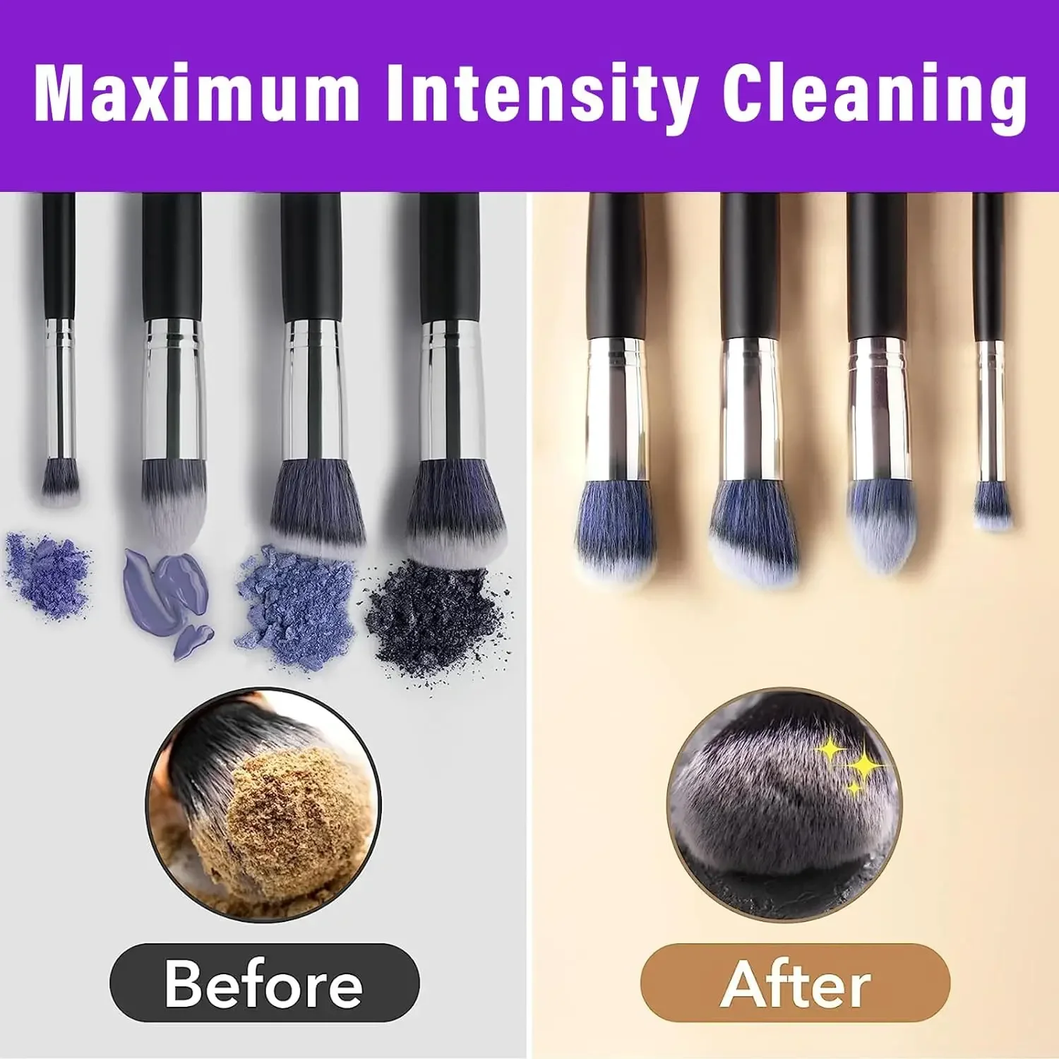 

Portable Usb Makeup Brush Cleaner Machine Silicone Electric Cosmetic Brush Clean dryer Tool Automatic Washing Spinner Gadget