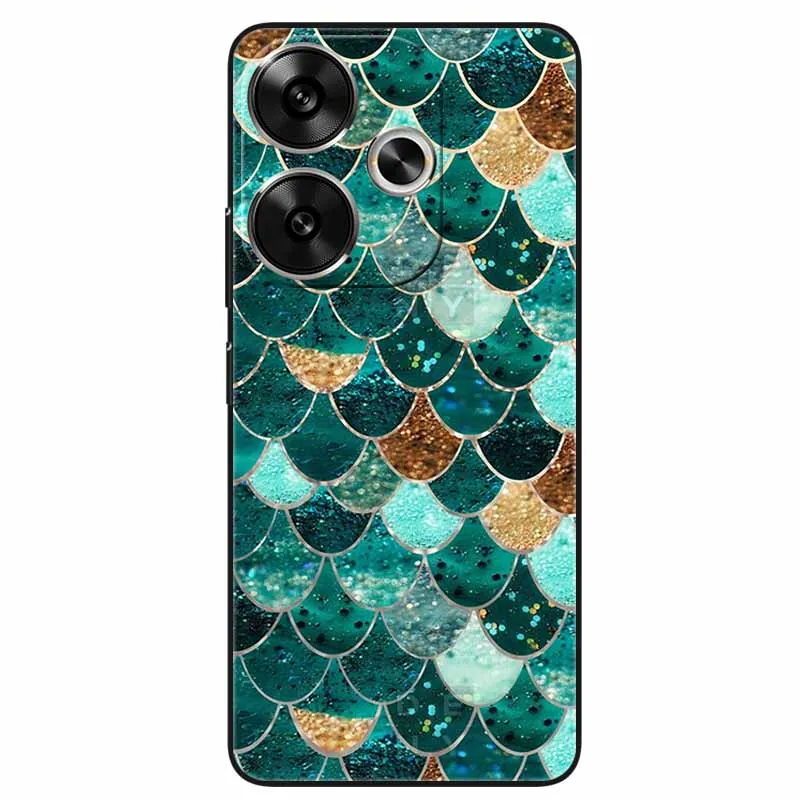 샤오미 레드미 13 4G 5G 케이스, 레드미13 4G 폰 케이스용 귀여운 고양이 TPU 소프트 실리콘 충격 방지 커버