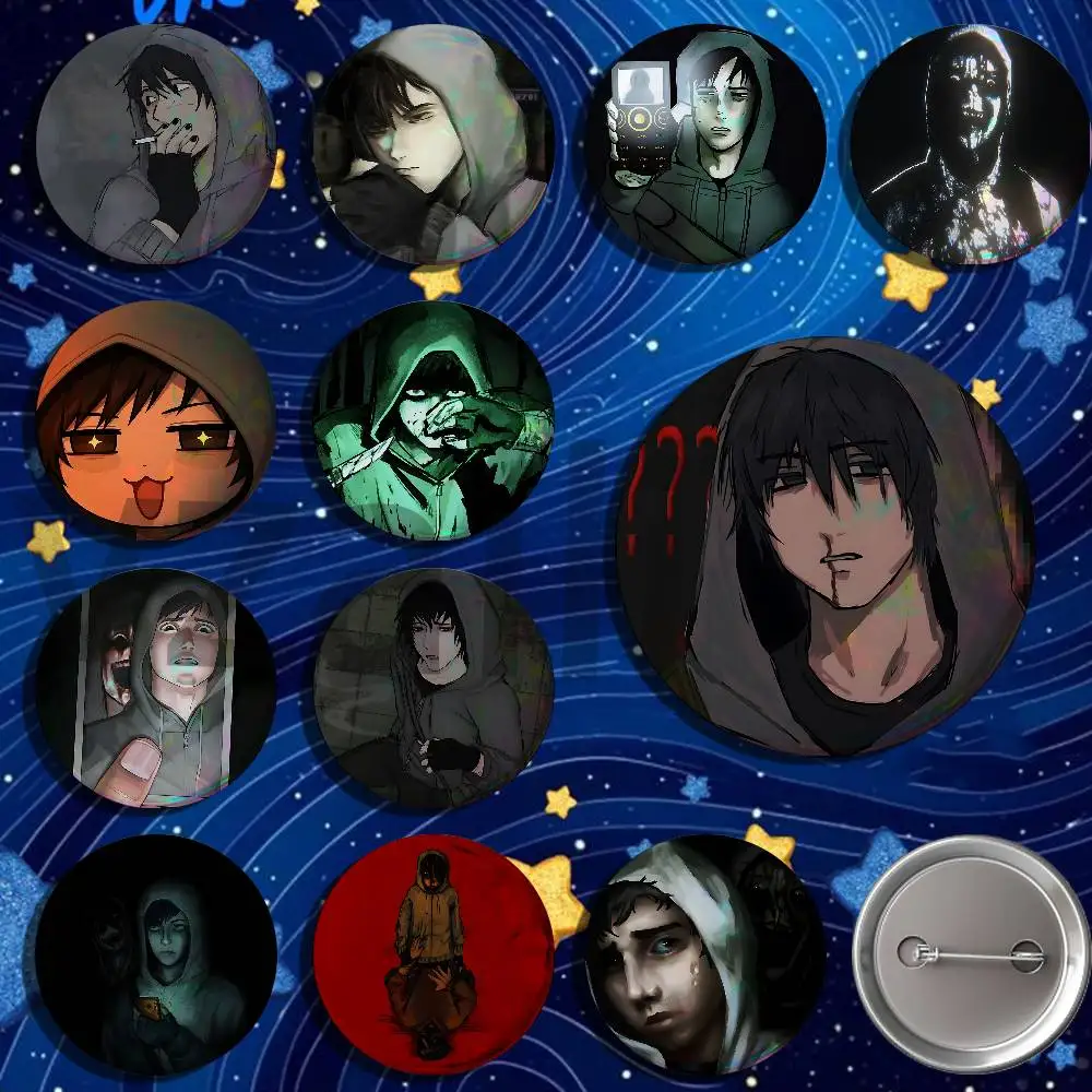 S-Simon Henriksson Cry Of Fear Button Pin Single Pack Anime Merch for Ita Bags Badge Collectible Buttons TH