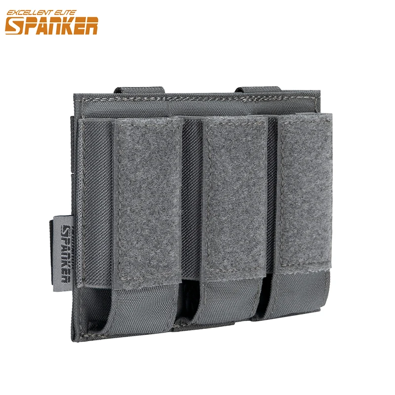 Tactical Pistol Magazine Pouch Molle Triple Magazine Pouch 9mm Glock  Holster Hunting Flashlight Torch Holder Airsoft Pouches