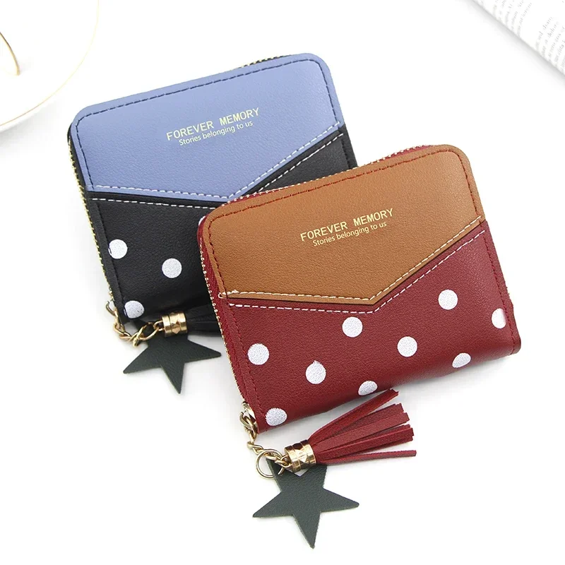 

NEW Short Women Wallets Cute Tassel Fashion Coin Purse Card Holder Female Clutch Bags Money Bag PU Leather Lady محفظة كروت