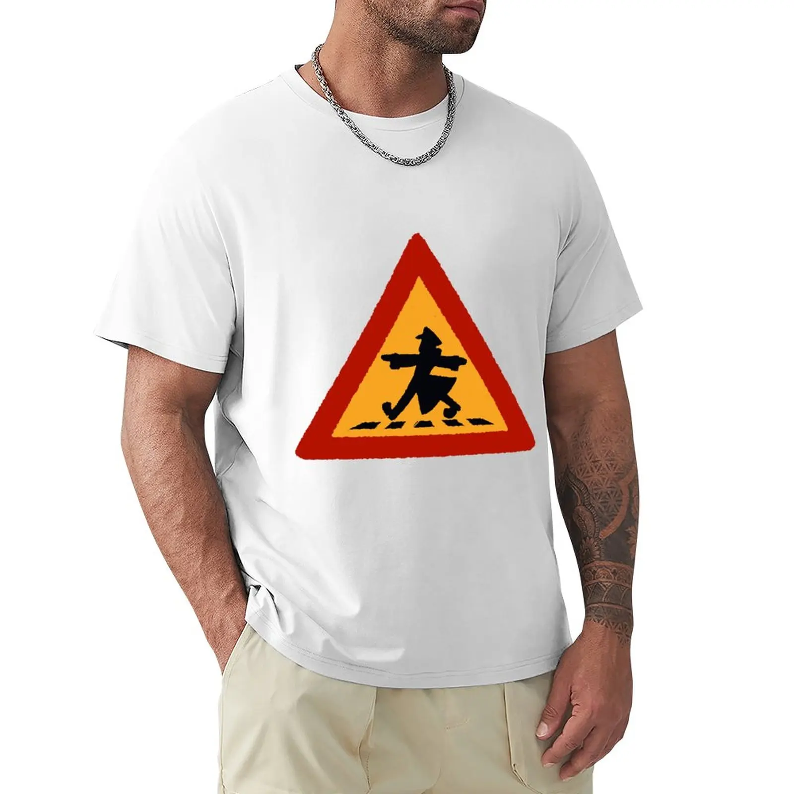 

Emmet Crossing (caution) T-Shirt for a boy anime clothes mens graphic t-shirts big and tall