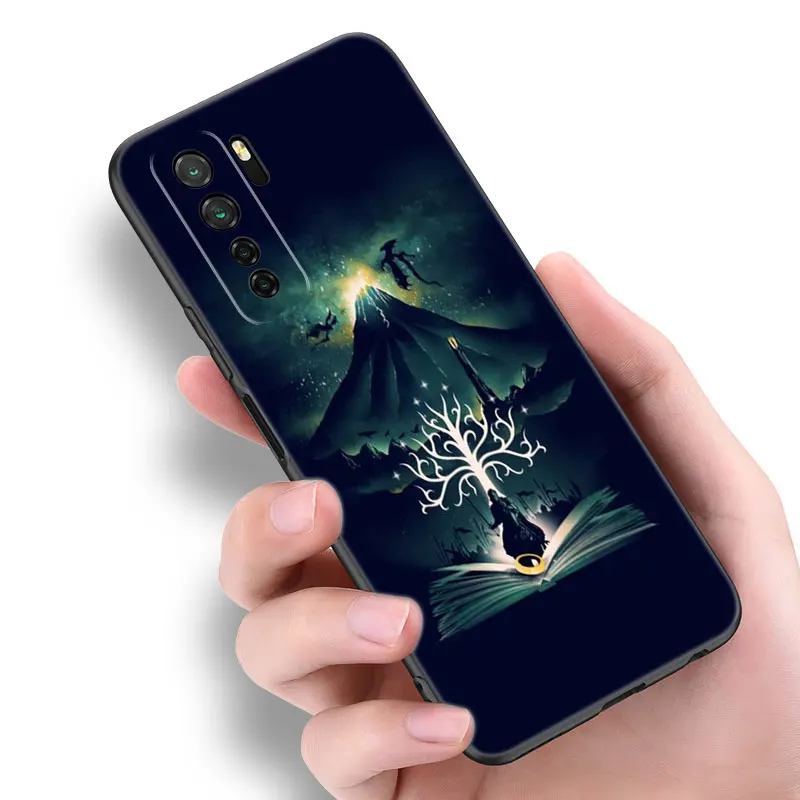 The L-Lord of the R-Rings Black Phone Case For Huawei Nova 11 12 Ultra 9 10 SE Pro 11E 11i 12i Y70 Plus Y60 Y61 Y71 Y72 Y90 Y91