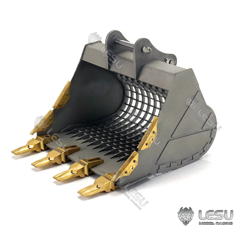 Lesu Metalen Emmer Voor 1/14 Carter C374 Hydraulische Graafmachine Diy Model Messing Tanden Outdoor Speelgoed TH17013 - afbeelding 2
