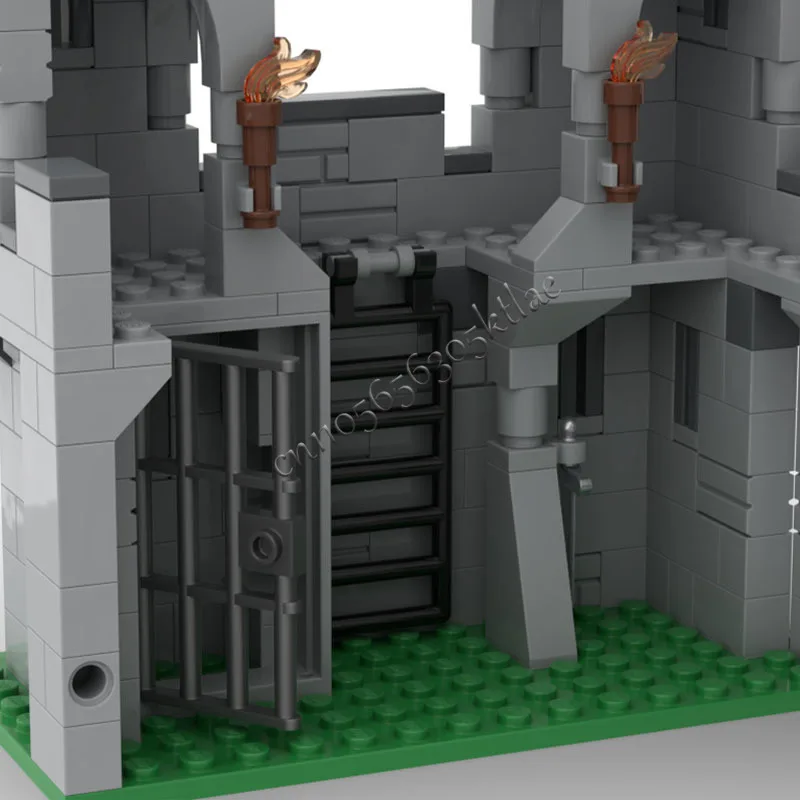 528 Uds. Modelo de fortaleza Medieval Moc, construcción del Castillo del Emperador, juegos modulares DIY, bloques de montaje, juguetes, regalos de navidad populares