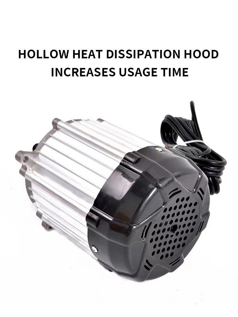 YueHao Customized 1500W Brushless DC Motors Waterproof IE 4 Differential Motors for Cars Customized Permanent Magnet Gear Motor