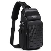 OZUKO Men Chest Bags Outdoor Sports Tactical Crossbody Sling Bags Male Waterproof Travel Multifunctional Shoulder Messenger Bag