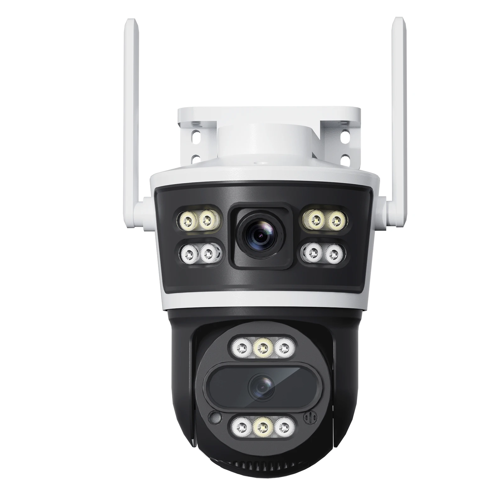 2 قطعة كاميرا واي فاي بعدسة مزدوجة أمن الوطن الذكي PTZ كاميرات IP 5MP اللاسلكية في الهواء الطلق شاشات مزدوجة تتبع السيارات مراقبة الفيديو