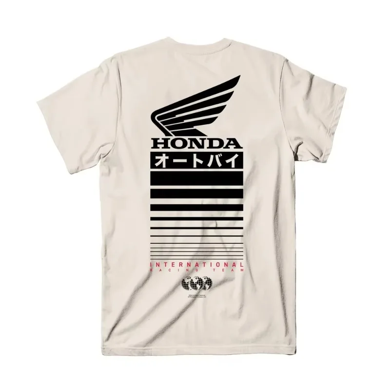 

Honda Top Non-winged Motorcycle T-Shirt Racing Men's T-Shirt Retro Motorcycle Series Printed Summer Neck Short Sleeve Hip Hop