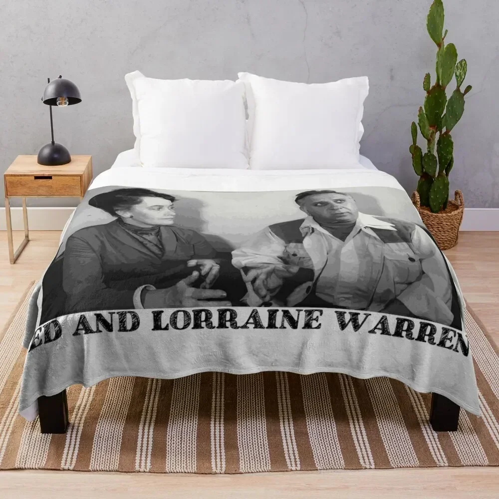 

Ed and Lorraine Warren shirt Throw Blanket Durable Warm Blanket for Daily Home Use