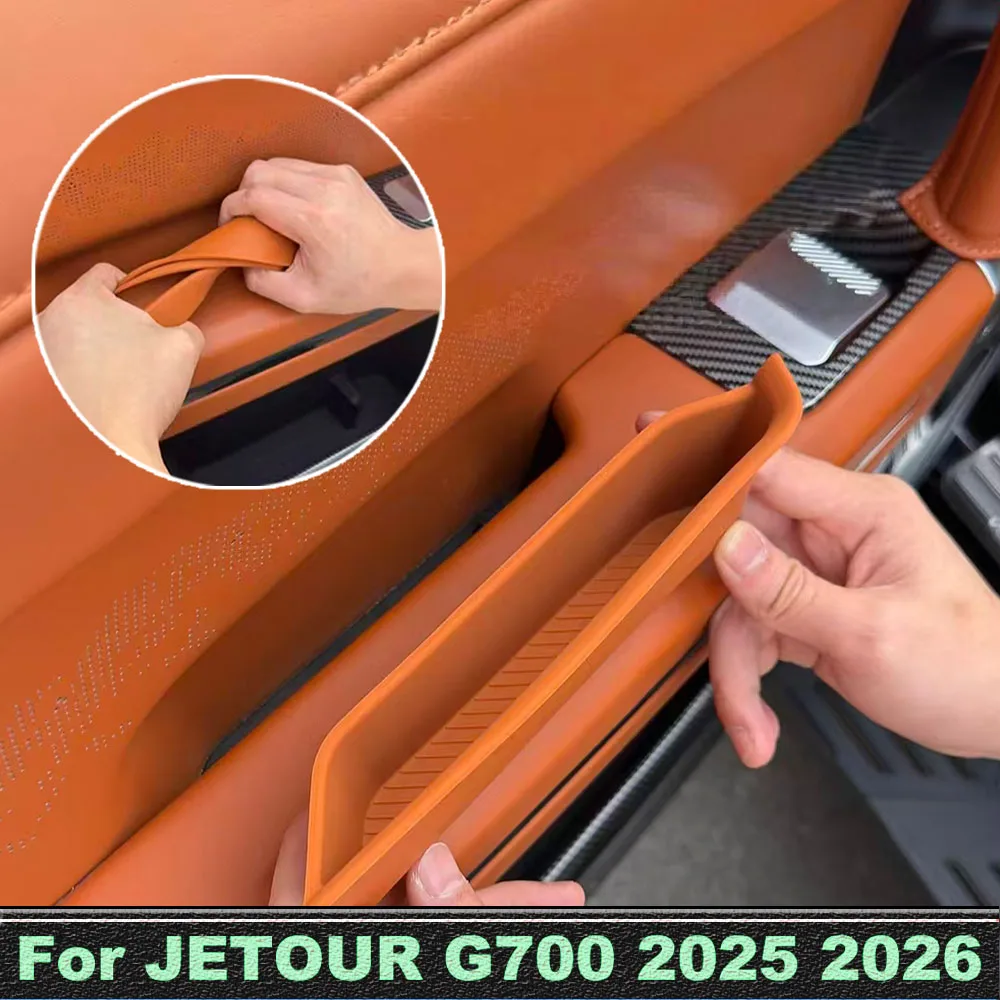 Fit For JETOUR G700 2025 2026  Door Handle Storage Box Silicone Pad Car Interior Decoration Accessories