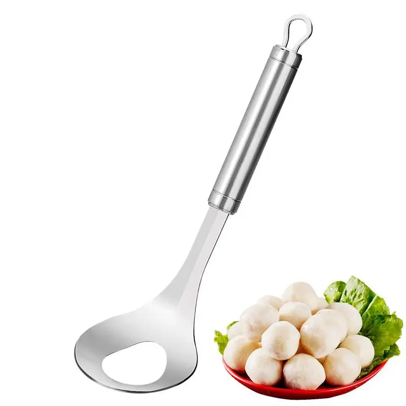 Cuchara para albóndigas de acero inoxidable, máquina para hacer albóndigas de pescado y carne, máquina para croquetas, procesador de alimentos, cuchara para albóndigas, exprimidor