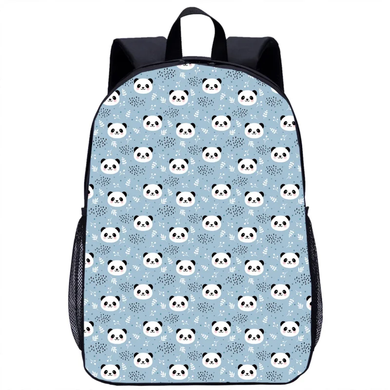 Mochila escolar multifunción con estampado de Panda para hombre y mujer, morral informal de viaje, para uso diario