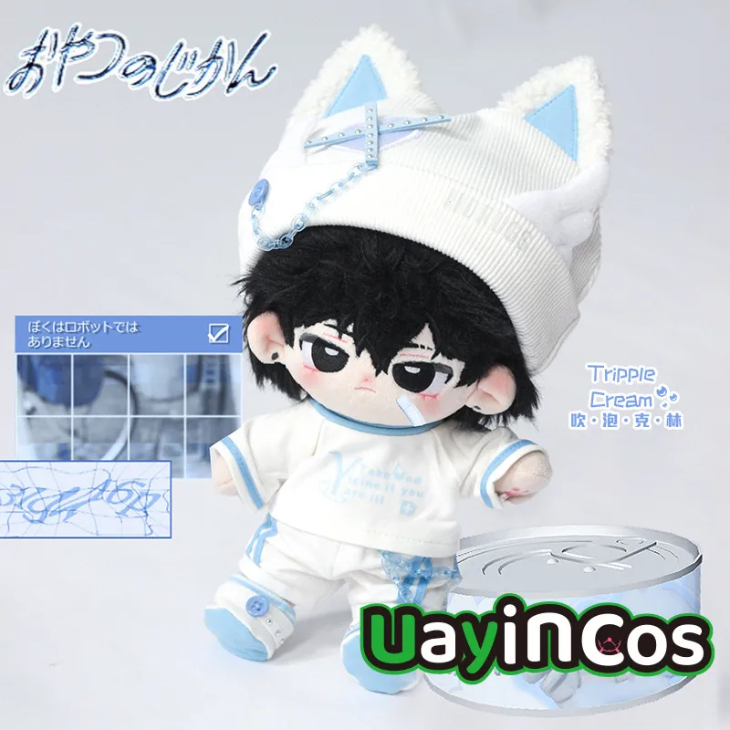 

В наличии 10 см 15 см 20 см кукольная одежда Kpop субкультура кошачьи ушки шляпа куртка пальто сумка одежда костюм мягкие плюшевые куклы аниме игрушка