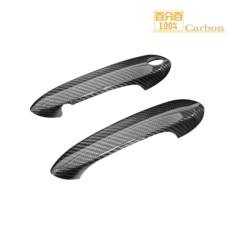 For BMW G20 G30 X3 G01 X4 G02 X5 G05 X7 G80 Real Dry Carbon Fiber Exterior Car Door Handle Cover Trim