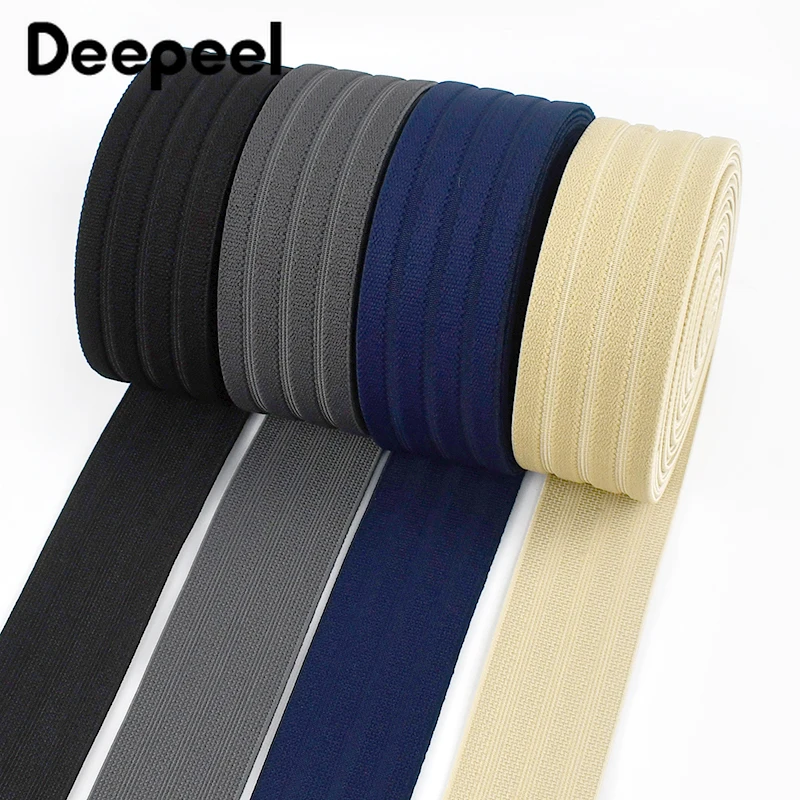 5/10Meters 4cm Color Elastic Band Rubber Stretch Strap Hair Bands for Clothes Skirt Belt Elastics Shoelaces DIY Sewing Accessory