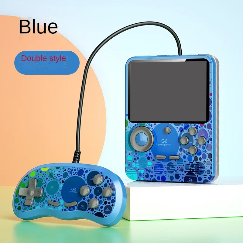 G6 Game Console 3.5 Inch Screen Handheld Portable Support 2 Players Video Gaming Machine for Kids