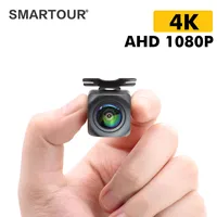 Cámara frontal universal AHD CCD de 180 grados y 1080P sin líneas de guía de estacionamiento, cámara de visión frontal para coche sin espejo