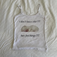 Vintage Corset Tank Tops Women Aesthetic Cat Print Grunge Baby Tee Punk Y2k Clothes Gothic Emo Girl Camisole Top 2000s Crop Tops