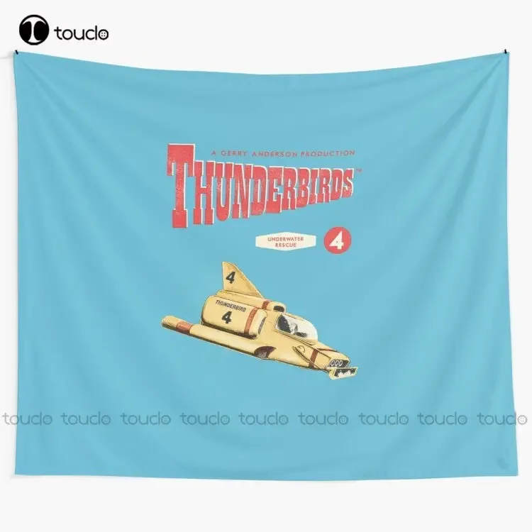 Thunderbird 4 Retro Submarine Model Tapestry Tapestry Posters Tapestry Wall Hanging For Living Room Bedroom Dorm Room Home Decor