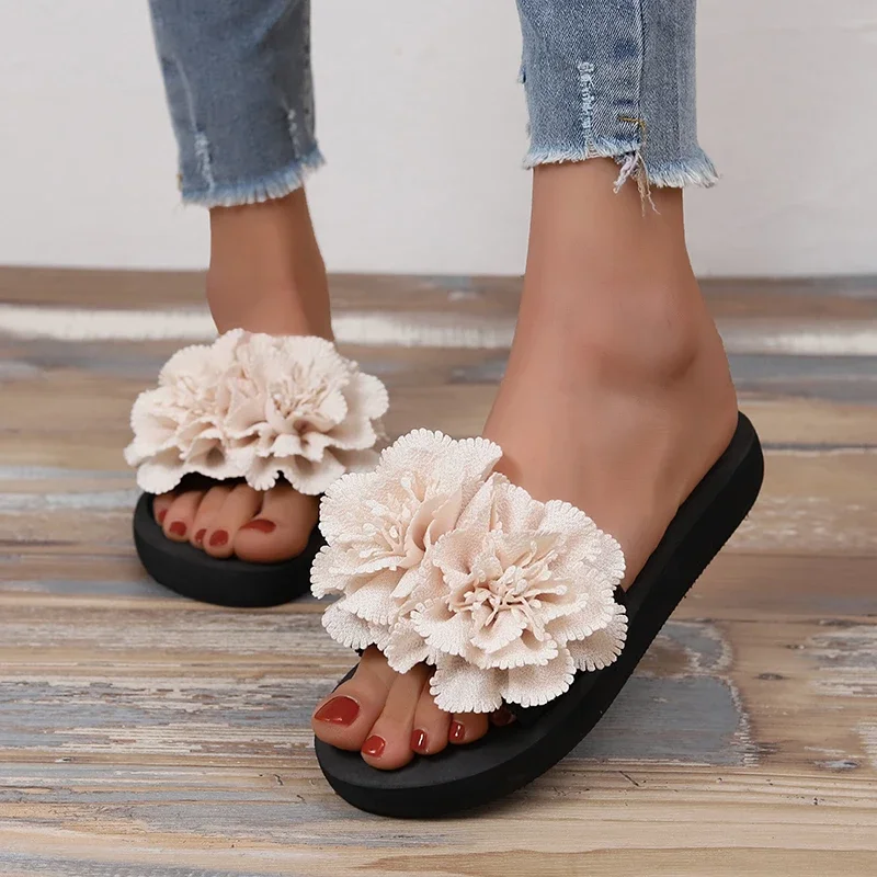 New Women Platform Flip Flop 2024 Summer Bathroom Slippers Outdoor Beach Shoes Light Sandals Slides Women Shoes for Women