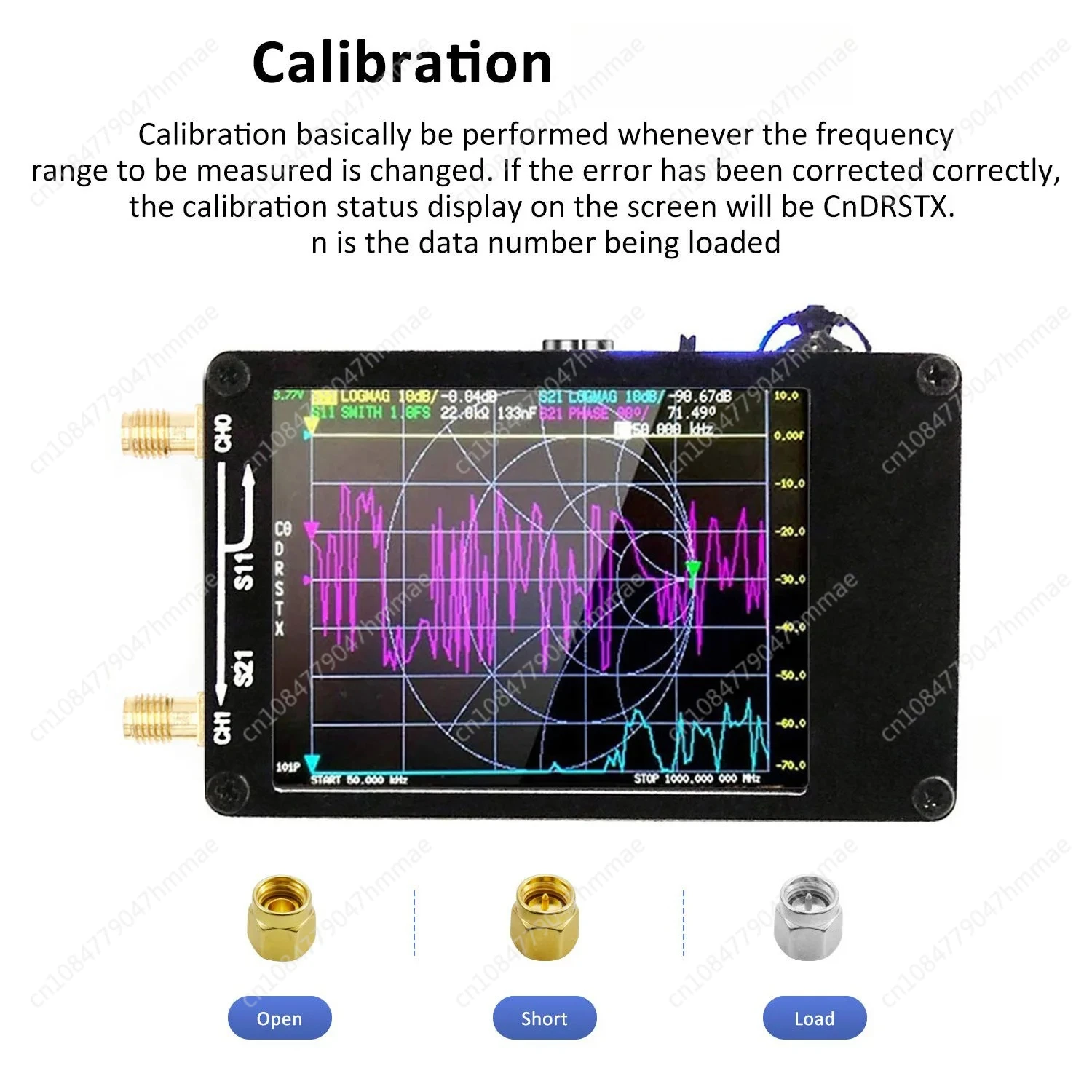 

VNA-H Upgraded Antenna Vector Network Antenna Analyzer MF HF VHF UHF with SD Card Slot