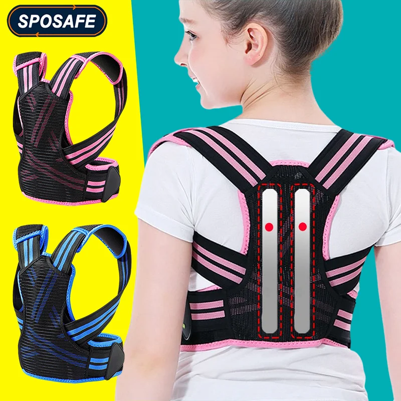 

Adjustable Back Posture Corrector Upper Back Straightener Brace for Kids &Teens Posture Correction,Thoracic Kyphosis, Hunchback