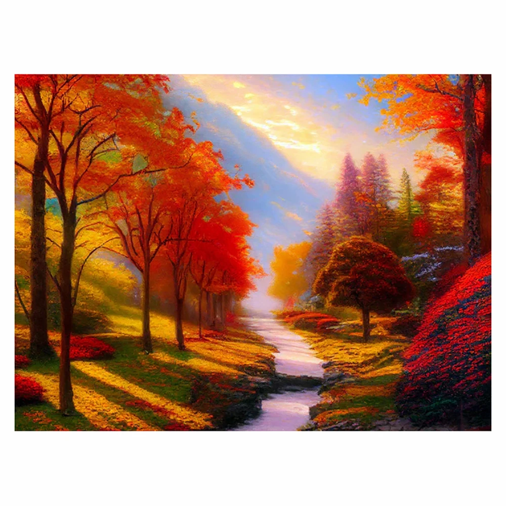 

Diamond Painting The color of autumn ScenerySquare/Round Rhinestone Hobby Crafts Mosaic Handmade Gifts Cross Stitch Home Decor