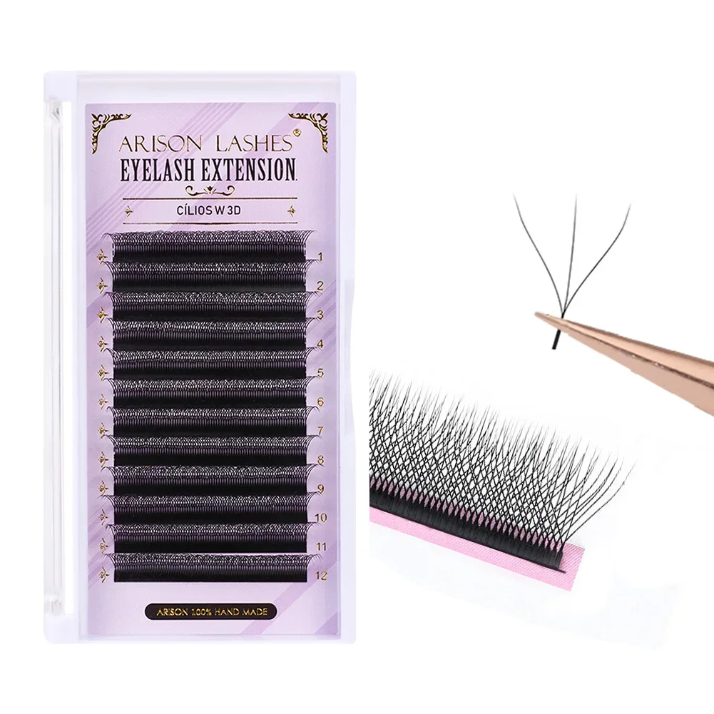 ARISON 30 Boxes Volume Eyelashes Extensions YY 3D 4D 5D Premade Fans Mixed Style Lashes Wholesale Tray Bundle