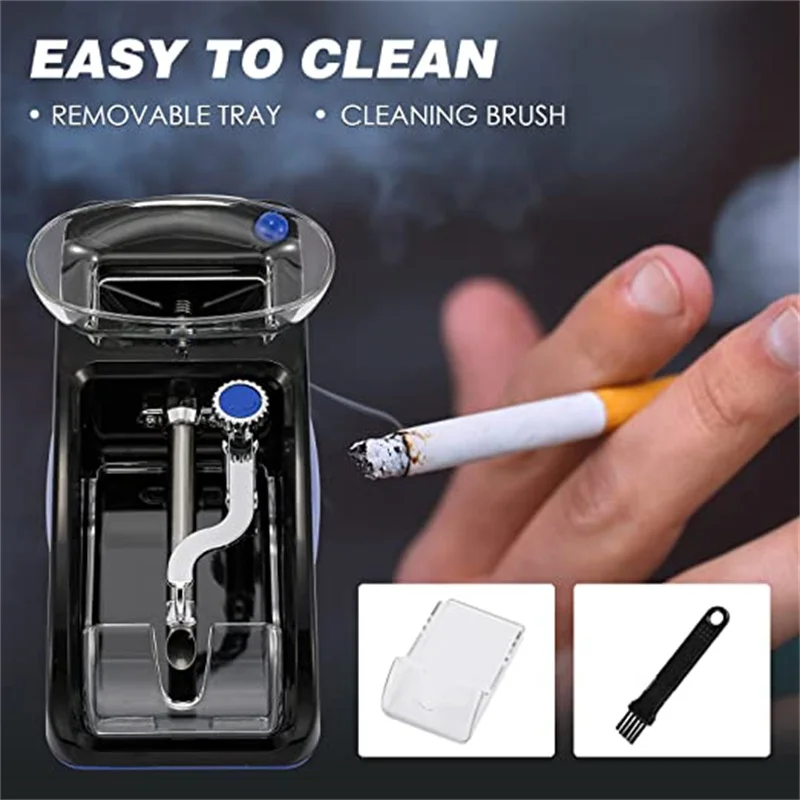 WE PUFF 6.5/8.0mm Slim Tube Fully Automatic Cigarette Maker Electric Rolling Machine Tobacco Injector Roller Smoking Accessories