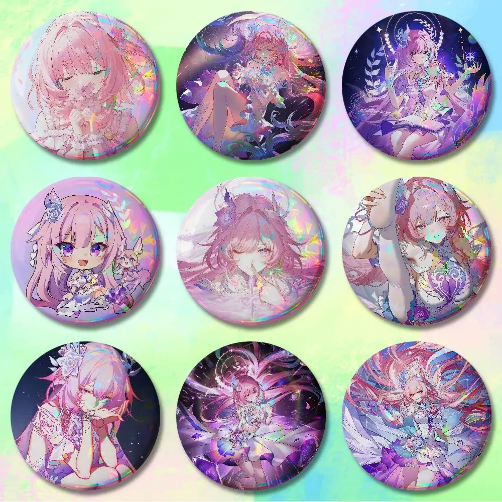 

H-Honkai Star Rail Cyrene Game Enamel Pin Tinplate Round Brooch Cosplay Nijigen Otaku Culture Badges 58mm 44mm 32mm 75mm 25mm