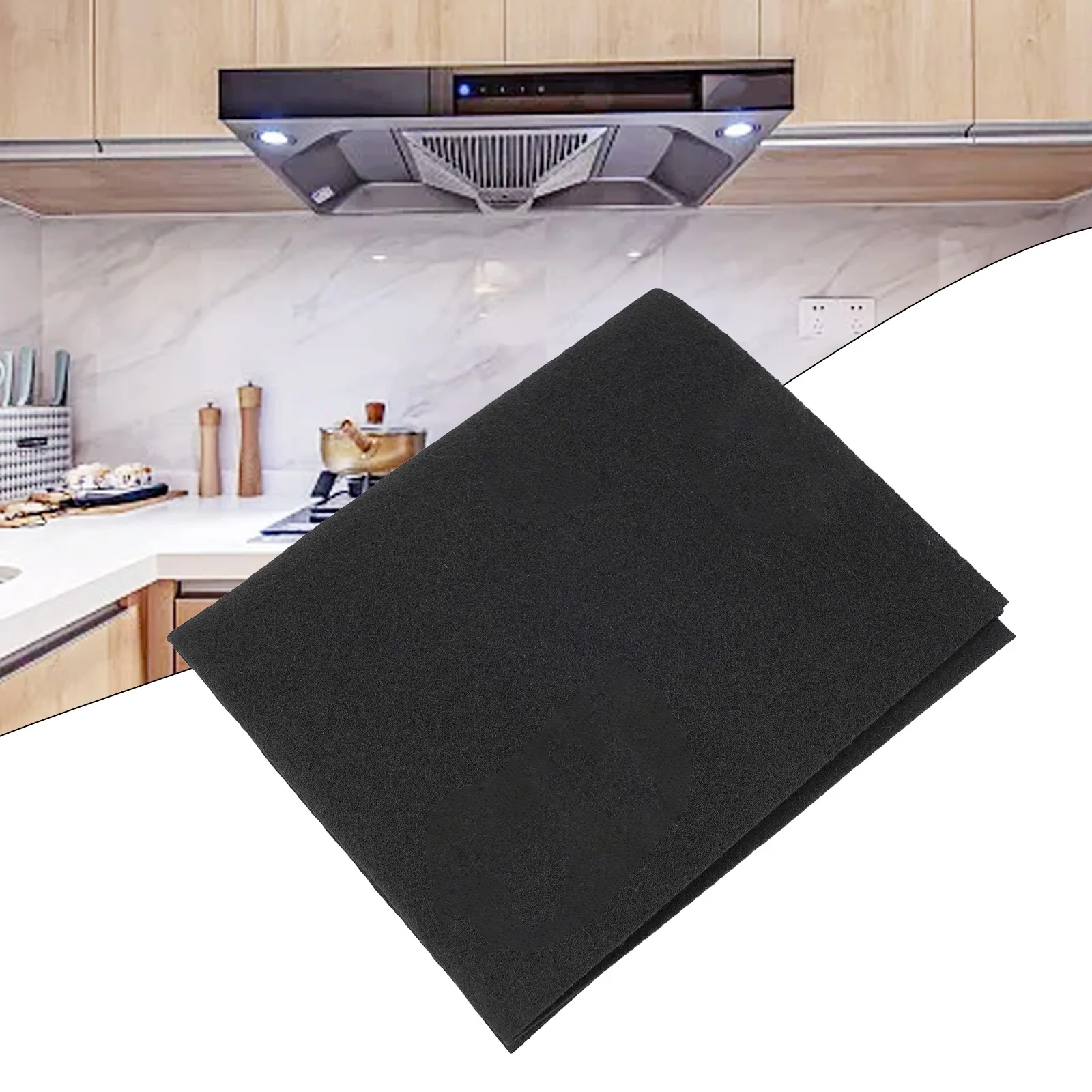 57x47cm Activated Carbon Sheet Filter for Range Hoods Compatible with Multiple Cooker Hood Types for Grease and Particle Control