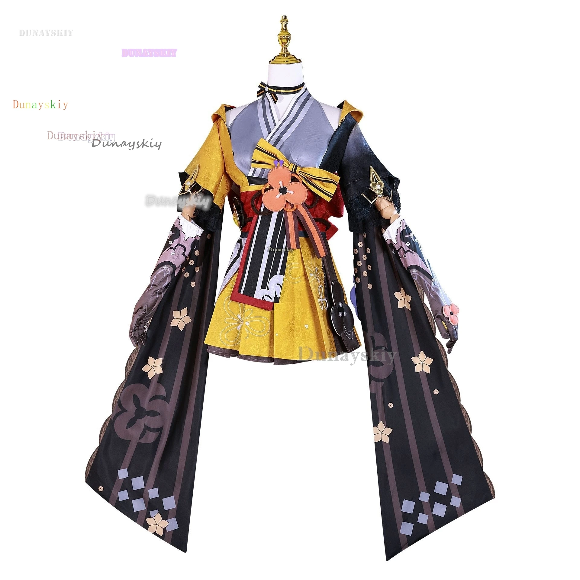 Game Genshin Impact Chiori Cosplay Cosplay Kostuum Jurk Uniform Accessoires Rekwisieten Chiori Pruik Halloween Kostuums voor Vrouw Man