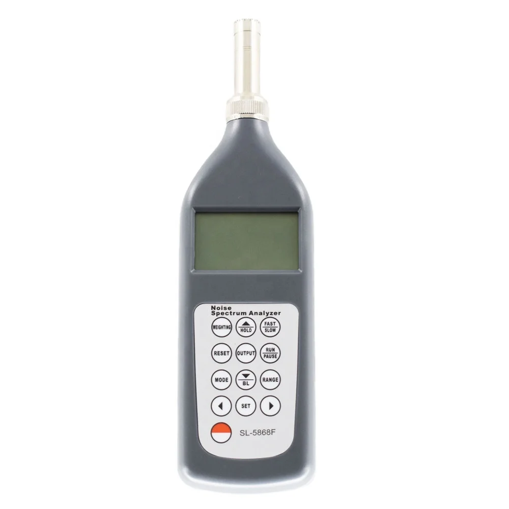 Noise Spectrum Analyzer SL-5868F Sound Level Meter digital detection technology Range 25dB~130dB (A)