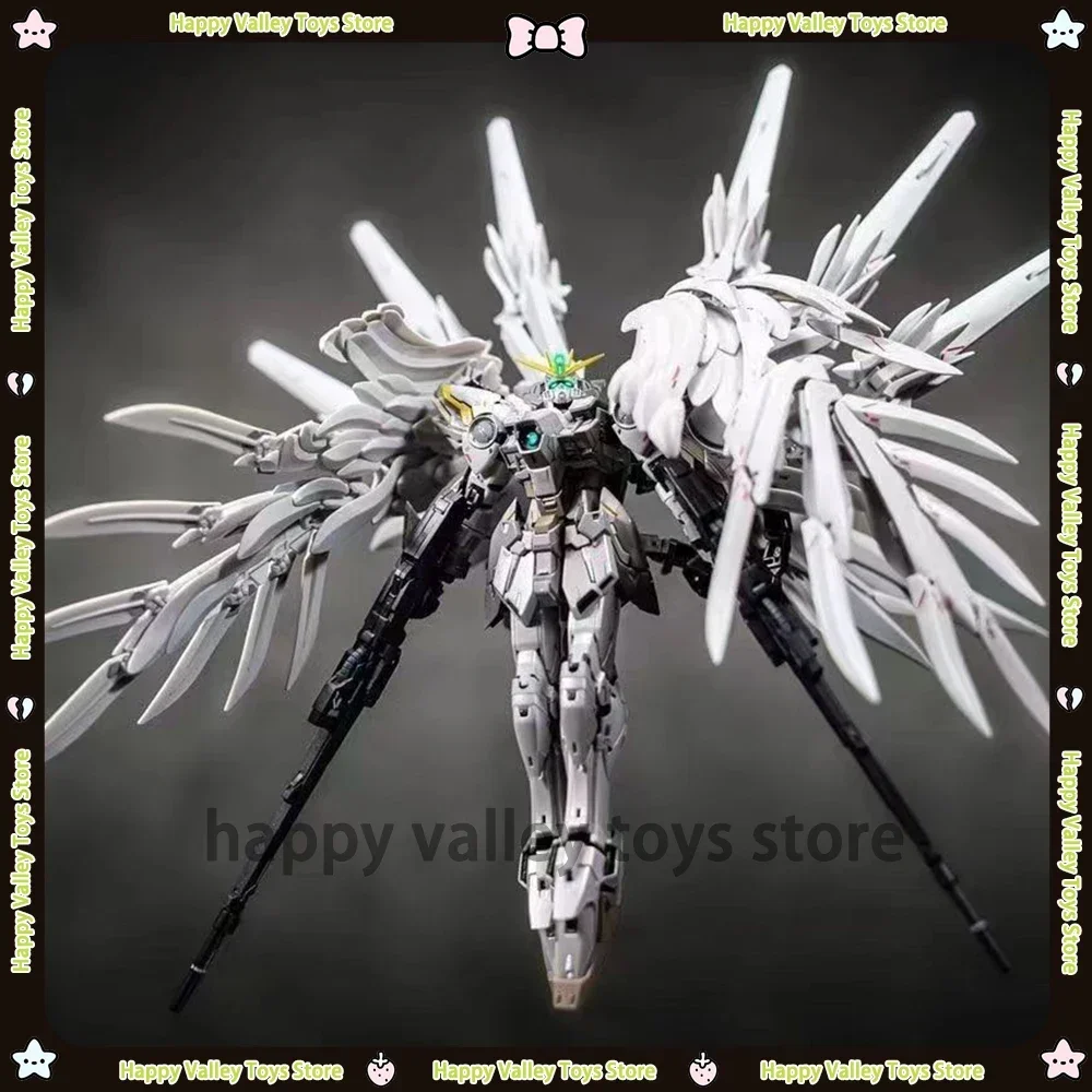 Daban 8827 MG 1/100 Snow White Prelude Fix Model Kit XXXG-00YSW Wings Assembly Action Figures Plastic Model Children Toys Gifts