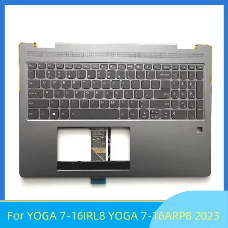 

New For YOGA 7-16IRL8 YOGA 7-16ARP8 2023 Upper Case Palmrest C Shell Backlit keyboard