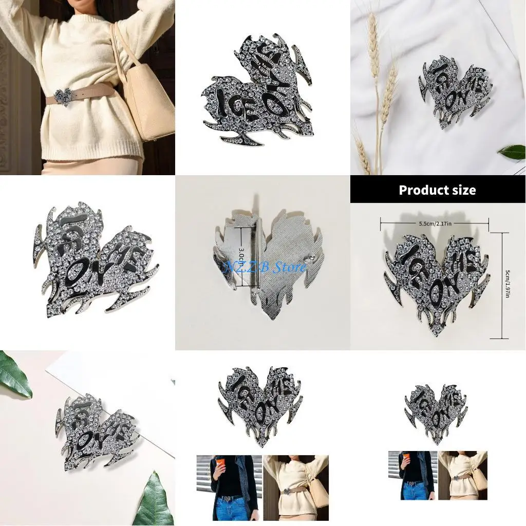 

T21F Replacement Belt Buckle Cowgirl Rhinestones Engravings Belt Buckle Photo Props