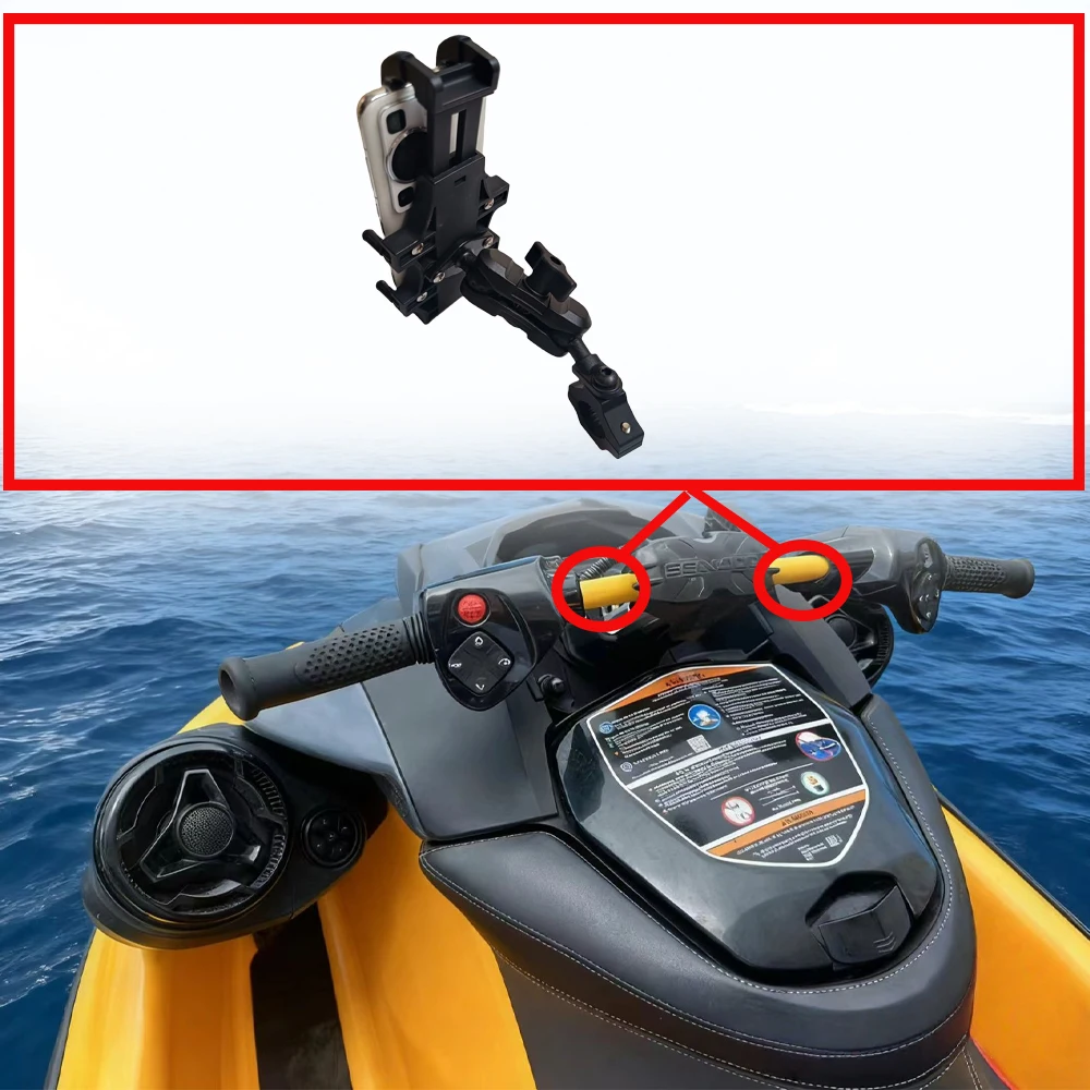 Soporte para teléfono móvil, adecuado para Sea-Doo (barcos a motor Bombardier)