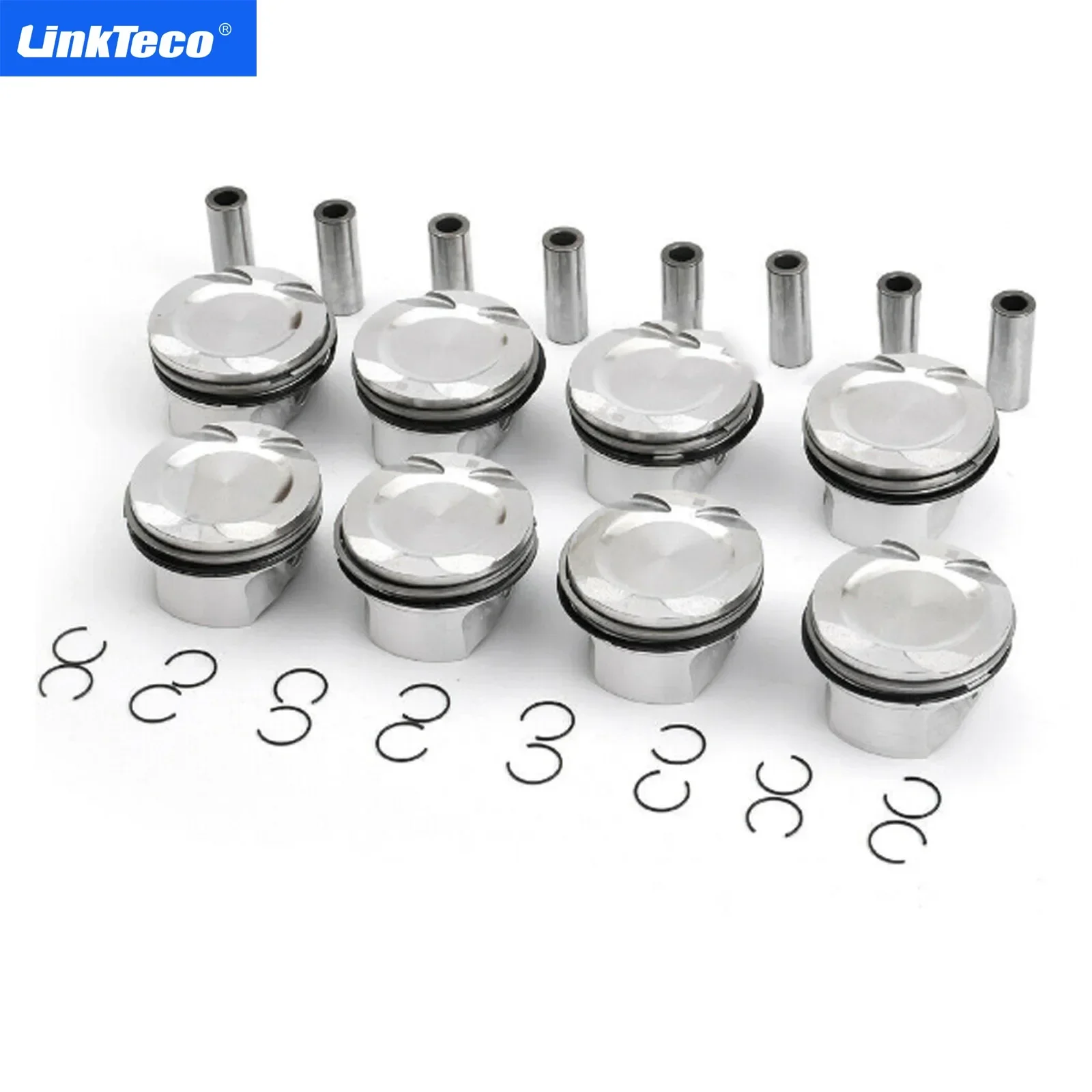 N63B44 Engine Pistons & Rings Set CR 11:1 For BMW 550i 750i