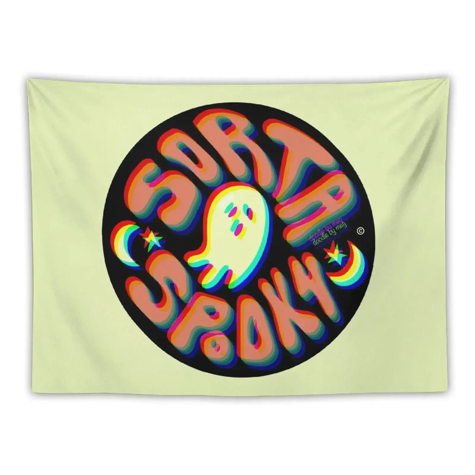 

Sorta Spooky  3D Tapestry Cute Decor Wall Hanging Wall Living Room Decoration Nordic Home Decor Tapestry