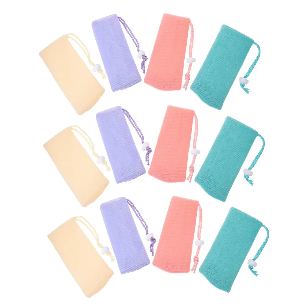 

16Pcs Soap Mesh Bag Pe Crafted Foaming Pouch for Bar Soap and Shampoo Bar Storage Bathroom Kitchen Hanging Lanyard Exfoliating