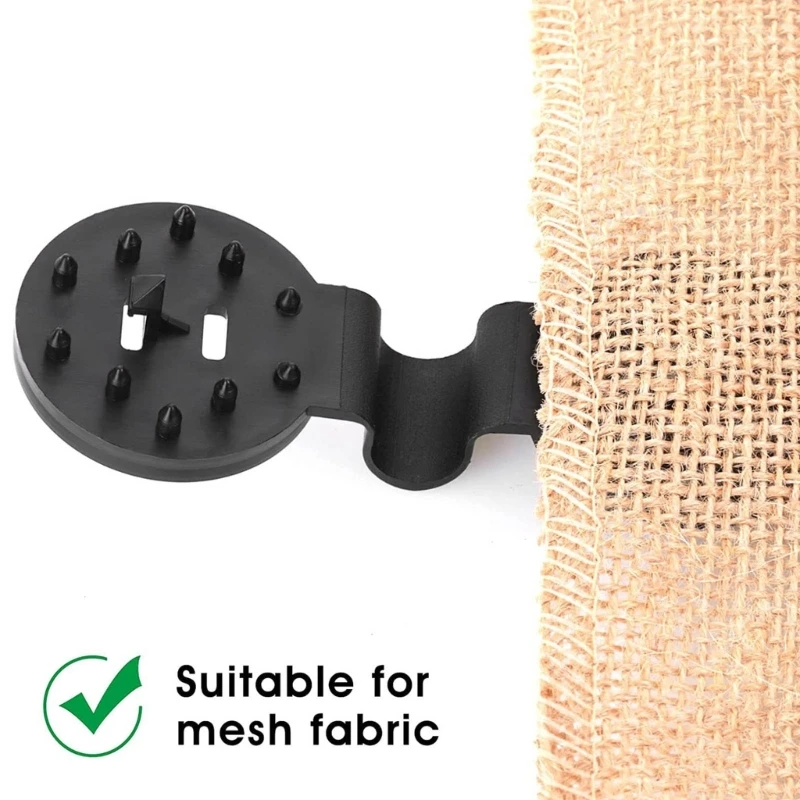 31GJ 20/50/100pcs Clips plástico tela FIJA CUBIERTA CLAMP CLAMP CLAMP CLAMP CLIPS NEGROS PLASCOS PARA NETA TÍA