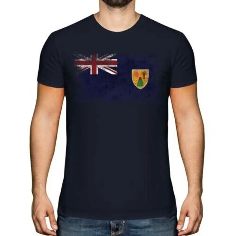 

Turks Und Caicos Nesten Distressed Flagge Herren Top Geschenk Hemd