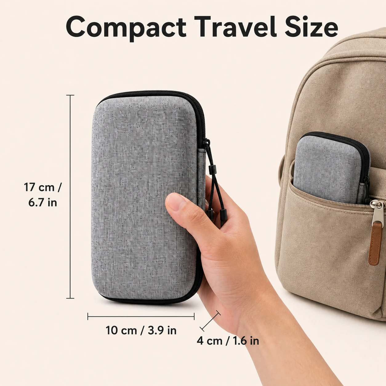 Portable Storage Bag For Roku Fire TV Stick Organizer Waterproof Shockproof with HDMI Cable Charger Earphones Carabiner Hook