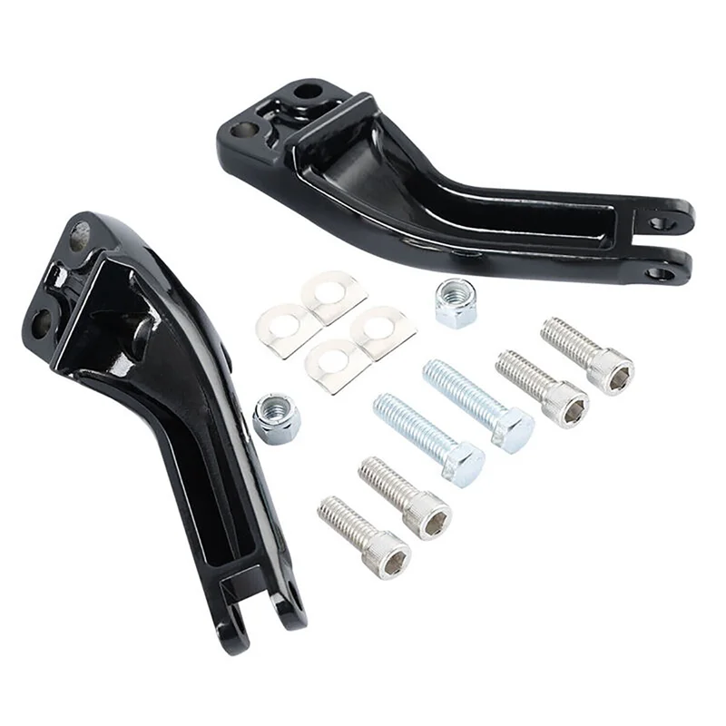 

A90Q-Passenger Foot Peg Mount Brackets Black Motorcycle Accessories Fit For Dyna Low Rider FXDF 2006-2017