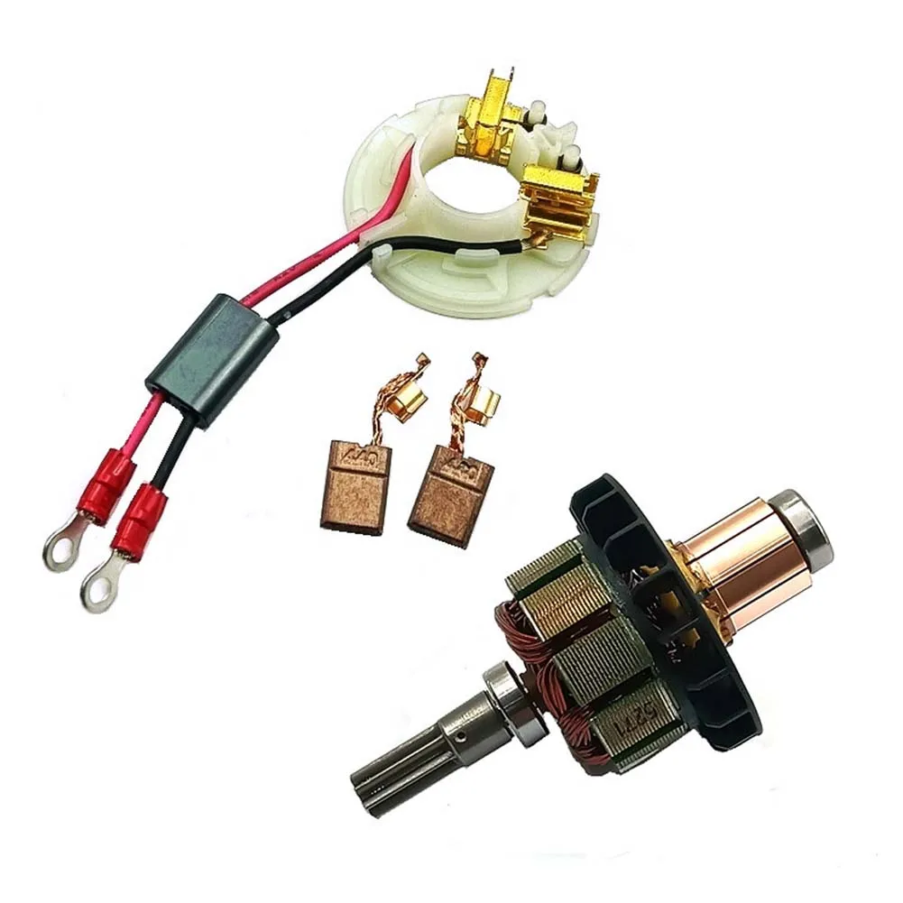 1set 638895-7 Carbon Brush Holder With 619372-8 Armature For BTD140 DTD146 BTD142 BTD146 Power Tools Replacement Parts Kit