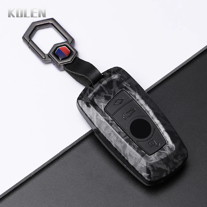 ABS Carbon Fiber Style Car Key Case Cover For BMW 1 3 5 7 Series X1 X3 X4 X5 F10 F15 F16 F20 F30 F18 F25 M3 M4 Accessories Fob