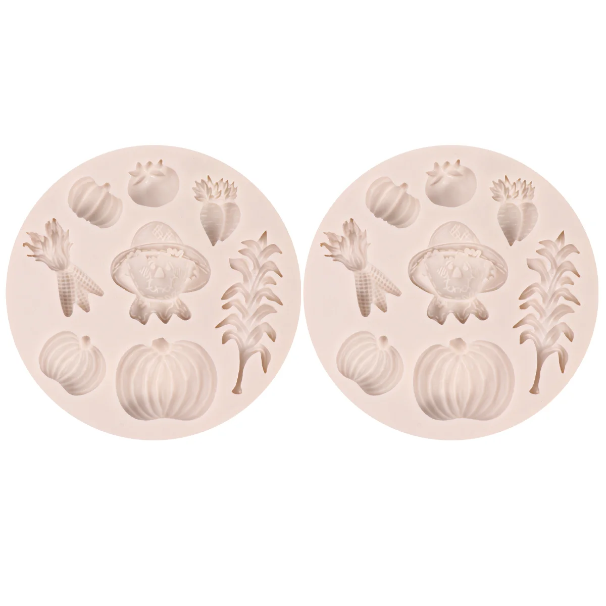 2 Pcs Cake Mold Halloween Chocolate Molds Cakes Party Favor Gifts Silica Gel Bakeware Baking Tool