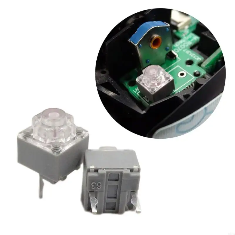 2PCs/10PCs HUANO Quiet Micro Switches 10Million Clicks Quiet Mouse Button Micro Switches 2Pins 6x6x7.2mm Button Micro Switches