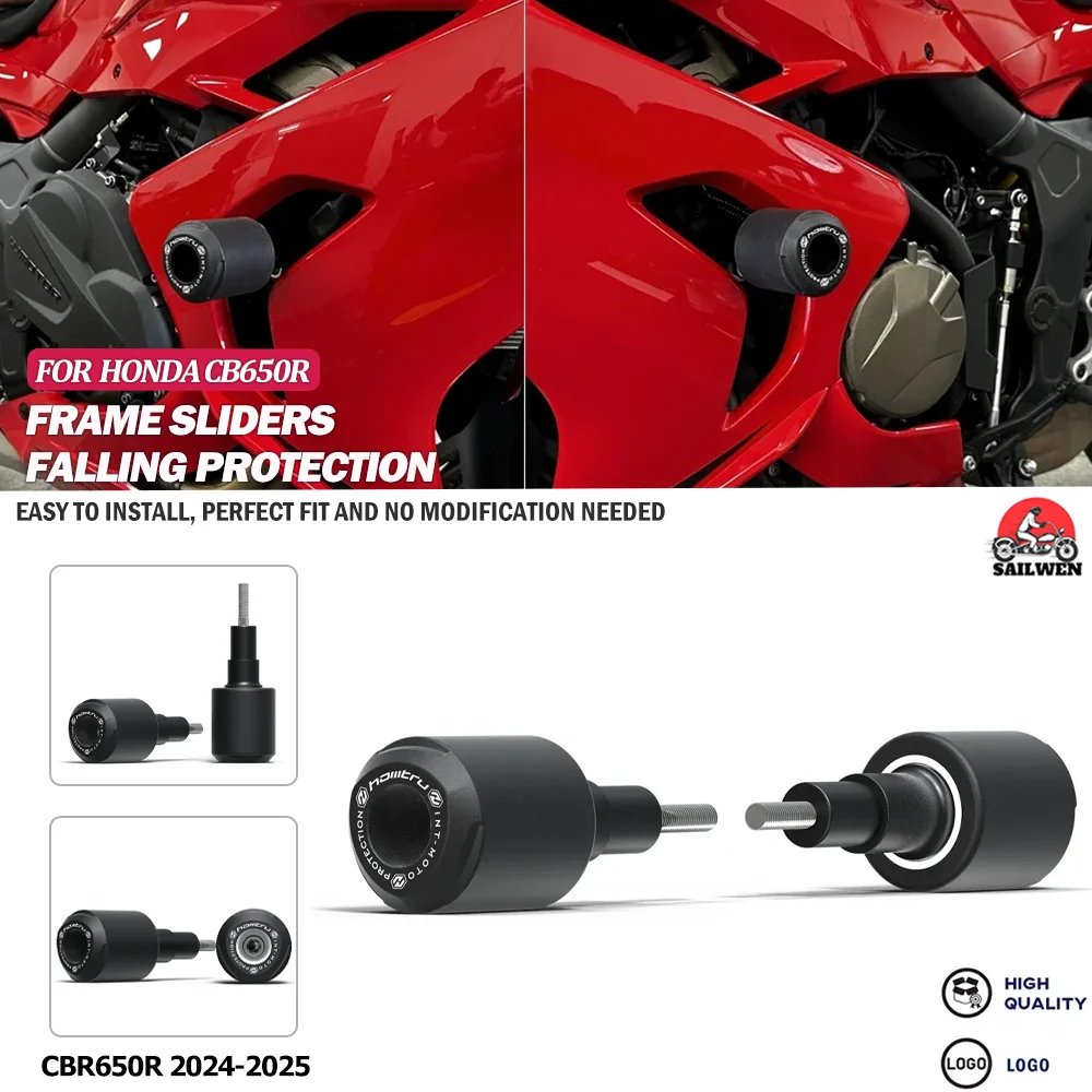 

CB650R 2024-2025 Frame Slider Crash Protector For HONDA CB650R Motorcycle Falling Protection Crash Pad